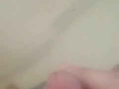 Stroking it in the shower