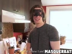 Rebel Hunk Jake Wanks It In The Kitchen For That Cumshot