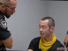 Two daddies take care of a goth twink in a wild gay sex party