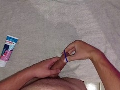 Uncut guys having solo fun with their big dicks