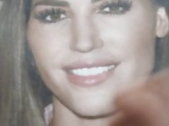 Yolanthe Cabau receives cum tribute on slutty face