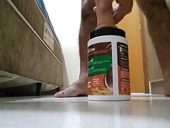 Sentando meu consolo gostoso.