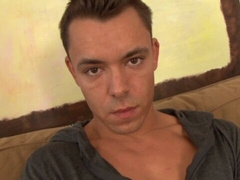 Carl Frost strokes himself with real passion