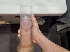 Fleshlight fun with big teen cock