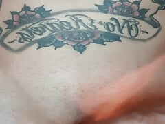 Anal toy and jerk off