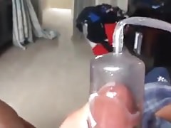 Cum in dick pump