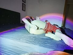 Corrida como n el dildo