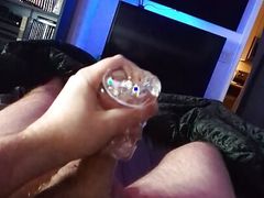 MEGA cumshot from new toy