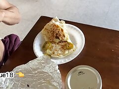I'm feeding after masturbating, twelve times in a row