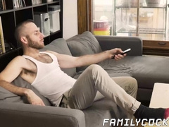 Effeminate stepson barebacked and cum splashed passionately