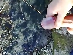 Cumshot34 in the river 2 by Eclipse80