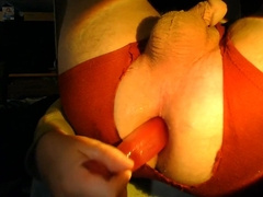 Femboy Takes Dildo And Cums Three Times