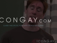 Curly hottie Calvin Banks go all in inside Dirk Wakefields tight ass