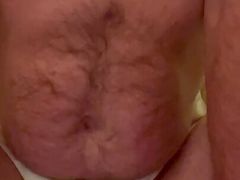 Cum in my panties with dildo in my ass
