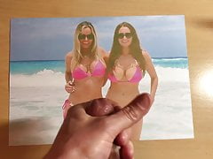 Wanking over two big titted sluts