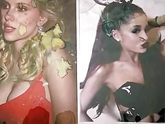 Scarlett Johansson and ariana grande pisstribute
