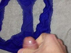 A good cum in panty after work