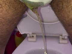 Pissing in the loo