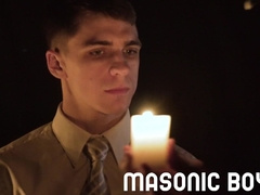 MasonicBoys Super-Steamy twunk Dex Devall plowed wet by holy guy Eddie Patrick