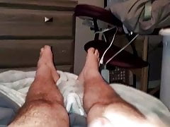 Little dick cuckold jerks off