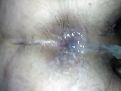 Creampie from a blonde bear