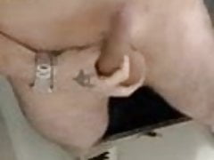 King cock bathroom play