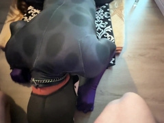 Screaming Pup gets SPITROASTED SANS A CONDOM, takes 2 huge explosions!