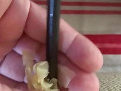 Urethra fuck with ginger on dilator