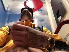 BRIT SCALLY TWINK JACKING ON PUBLIC INSTRUCT