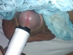 Playing with my sex toy vibrator cumshot