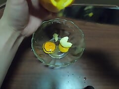 Lonely Guy Using Fruits