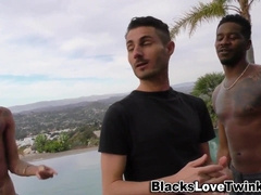 Watch Jizz Join Black Fellows for a Wild 3-way with Amateur Ebony and Black babes