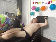 Chubby Matt Receives Feet Tickling As His Birthday Gift