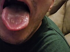 Cum in my own mouth and eating it