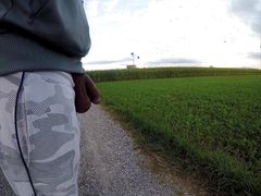 caught pissing in public and jerked off