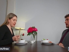 Naughty Gives A Blowjob Under With Ashton Summers And William Seed