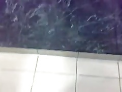 Grandfather masturbating in the bathroom