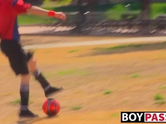 Young gay Jasper Robinson in cum inducing wank off session