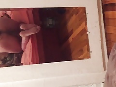 Thick Latina sissy playing