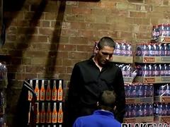 Young man analrammed after long blowjob