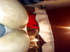 Long dildo action