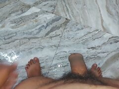 Land ko masal kar khada kiya or anadr dal diya