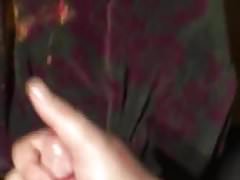 Crossdresser big cumshot