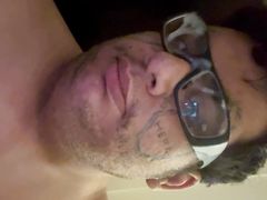 Fat naked cum on glasses.