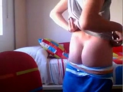 Spanish Cutie Cums On Cam Nice Cock Sexy Ass