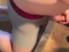 Big-cock amateur gets a blowjob from his buddy and cums hard