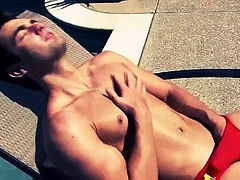 Dreamboat grizzly masturbating off in the sun