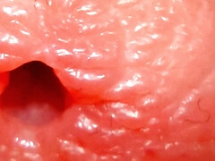 Young horny teen boy playing with his penis at night