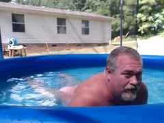 Naked Pool Dad 3