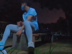 Roadside getting off and climax after college